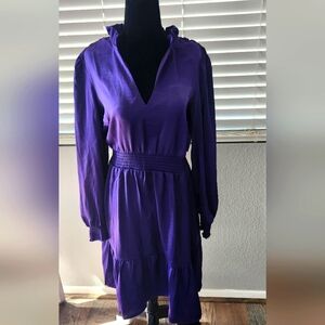 Purple long sleeve dress